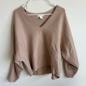 Wide neck sweater